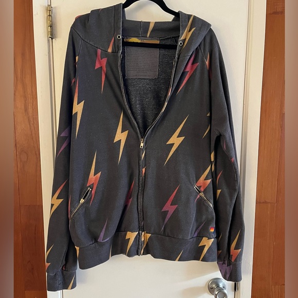 Aviator Nation Repeat Bolt Zip Up Hoodie - Picture 1 of 6